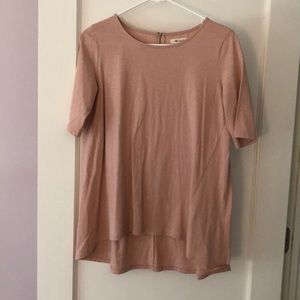Madewell blush-pink tee